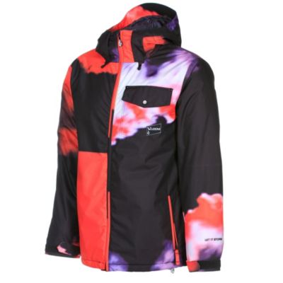 Men's Discourse Insulated Jacket - Black Patterned