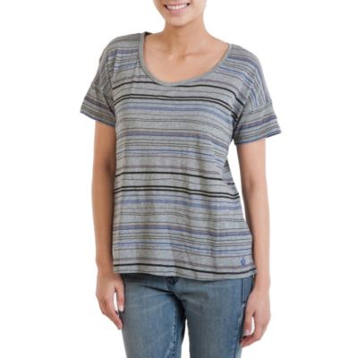 Women's Pop Strype Tee - Gray