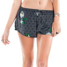 Women's High Line Bikini Boardie - Gray Patterned