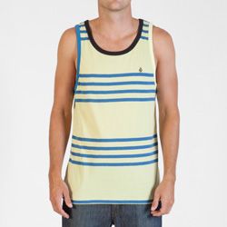 Men's Circle Square Tank - Yellow
