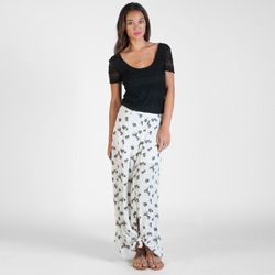 Women's Peach Pit Maxi Skirt - White