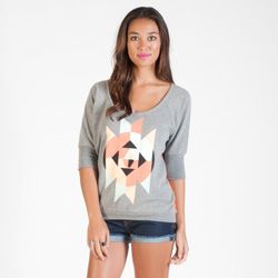 Women's Danzigzag Crew Fleece Shirt - Gray
