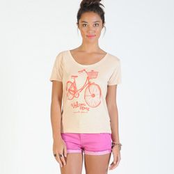 Women's Riding Freedom Flirt Tee - Light Peach