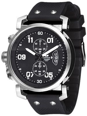 USS Observer Chrono Watch - Black / Silver