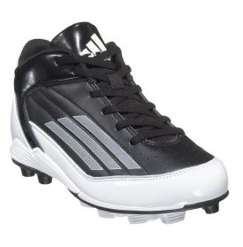 Youth Scorch TD MD Mid Football Cleat - Black