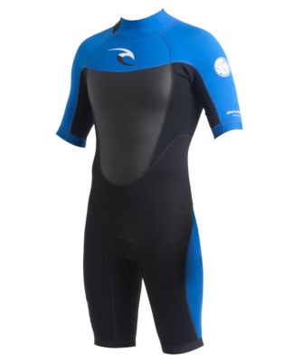 Men's Dawn Patrol 2MM Short Sleeve Spring Wetsuit - Black/Blue