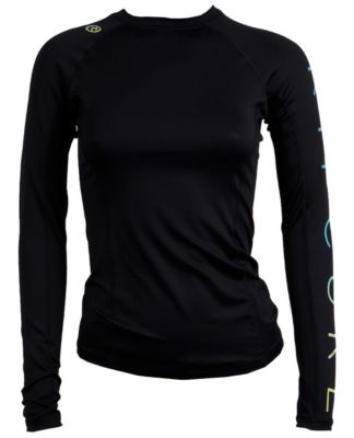 Women's Sunset Beach Long Sleeve Shirt - Black