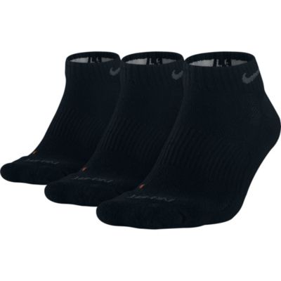 Dri-Fit Low Cut Sock - L - 3Pk - Black