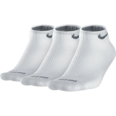 Dri-Fit Low Cut Sock - L - 3Pk - White