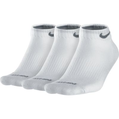 Dri-Fit Low Cut Sock - M - 3Pk - White