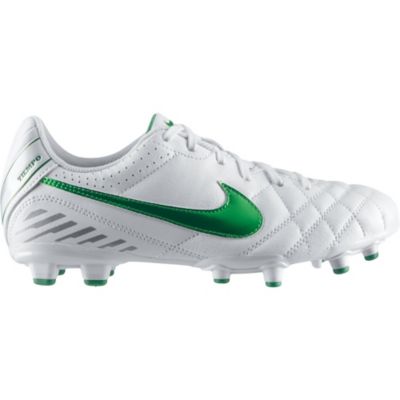 Youth Tiempo Natural IV FG Soccer Cleat - White