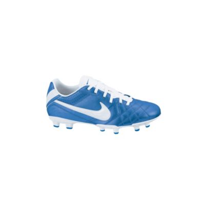 Youth Tiempo Natural IV LTR FG Soccer Cleat  - White