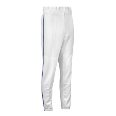 Youth Select Piped Pants - White / Royal