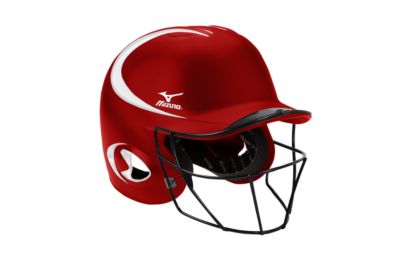 Fastpitch Prospect Batting Helmet w/ Mask - Red