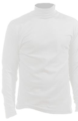 Men's Cotton Rollneck - White