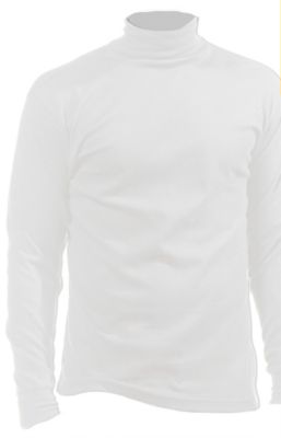 Men's Cotton Rollneck - XXL - White