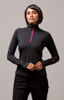Women's Carry Out 1/2 Zip Top - Black