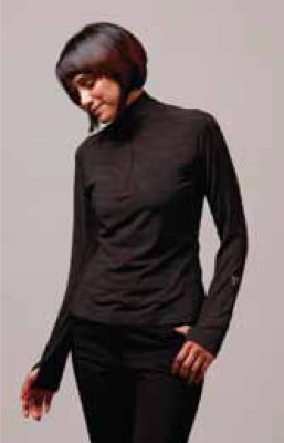 Women's Carry Out Melange 1/2 Zip Top - Charcoal