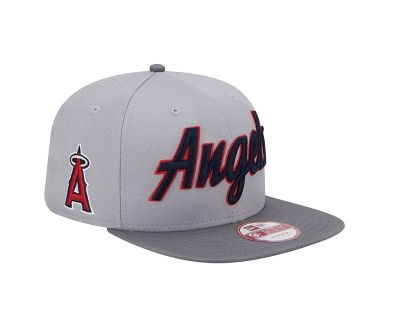 Men's Angels Team Script Cap - Gray