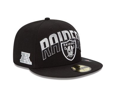 Men's Raiders Draft 59Fifty Cap - Black