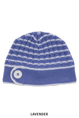 Women's Cheri Beanie - Lavendar / White