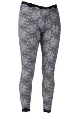 Women's Elvia Lace Print Legging - Black Patterned