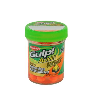 Gulp! Alive! Garlic Fltg Salmon Egg-Fluor Orange