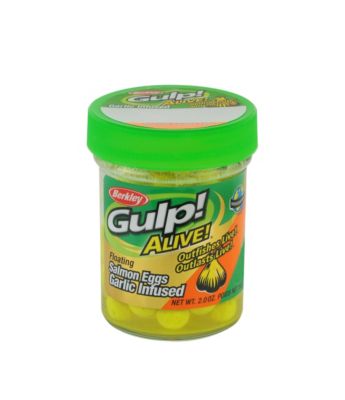 Gulp! Alive! Garlic Fltg Salmon Egg-Fluor Yellow
