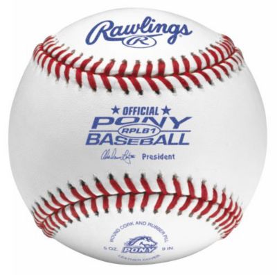 Pony League Baseball - Box of 1 Dozen