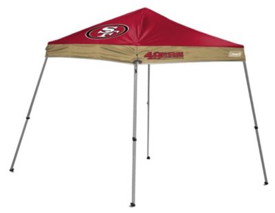 49ers 10 X10 Slant Leg Shelter - Red