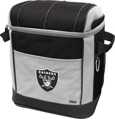 Oakland Raiders 50 Can Rolling Cooler - Black