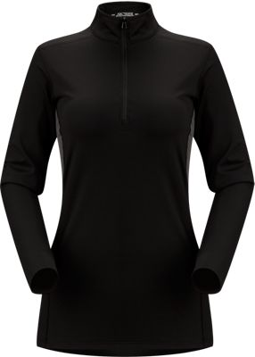 Women's Phase AR Zip Neck - Black