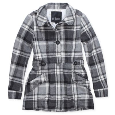 Women's Wonderland Peacoat - Black Patterned