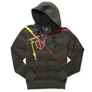 Boys' Amplifier Zip Front Fleece - Gray Patterned