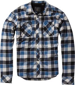 Men's Claude Sherpa Flannel - Blue Patterned