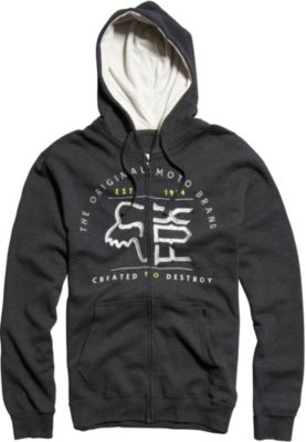 Men's Suspended Zip Front Fleece - Charcoal