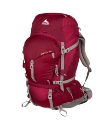 Deva 60L Women's Backpack Rosewood Red Small