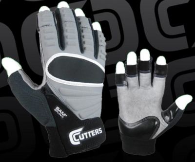 Half-Fingered Lineman Glove - Gray
