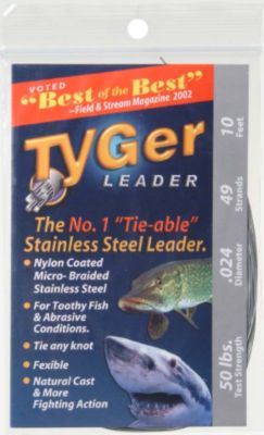 Salt Leader 10 Ft 50 Lb - Nickel