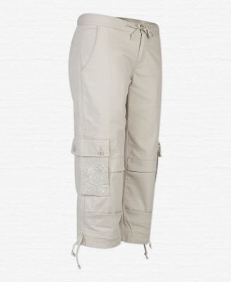 Women's Cargo Capri Stone