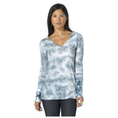 Women's Julz Hoodie L/S Top - Medium Blue /  Slate Blue