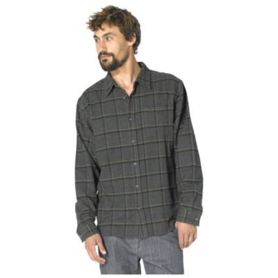 Men's Dutchmans L/S Shirt - Gray Patterned