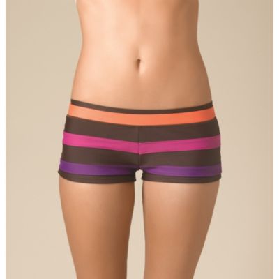 Women's Tavarua Stripe Boy Bottom - Purple Patterned