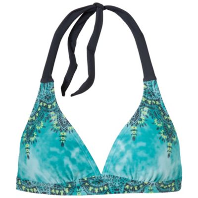 Women's Lahari Hatler Top - Green Patterned
