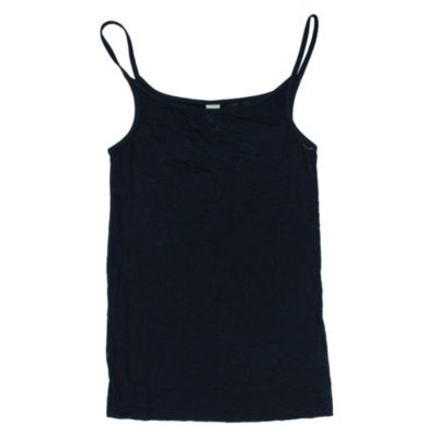 Women's Spaghetti Burnout Tank - Black