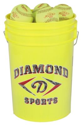 6 Gallon Bucket with 18 - 10” Softballs