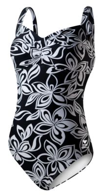Women's Solid Square Neck Tank - Black