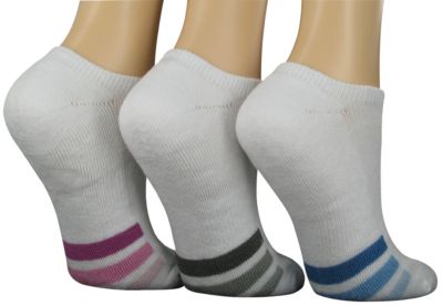 Women's Cushioned Variegated No Show Sock - 3-Pack - Medium