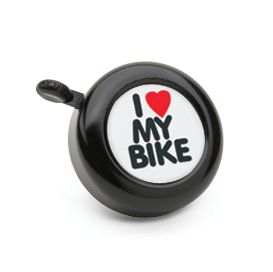 I Love My Bike Bell Black