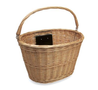 Quck Release Wicker Bike Basket